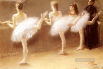 En la bailarina de ballet The Barre Carrier Belleuse Pierre Arte Decorativo